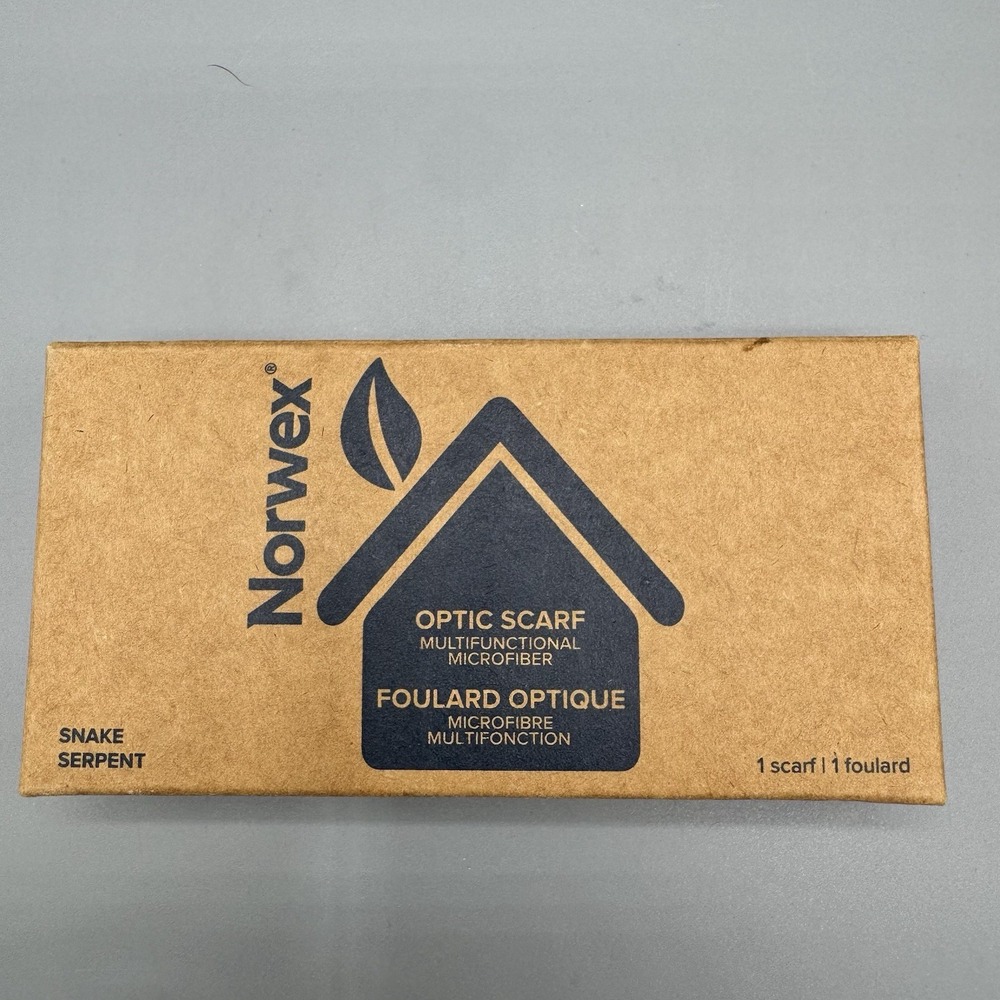 Norwex Multifunctional Microfiber Optic-Scarf Snake Serpent New
